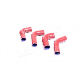 Патрубок радіатора ГАЗЕЛЬ (СИЛИКОН, дв. 406, к-кт 4 шт.)