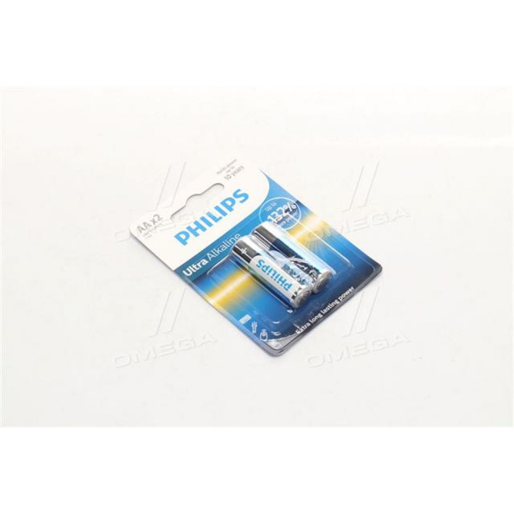 Батарейка LR6/ AA Ultra Alkaline Blister 2шт (пр-во Philips)