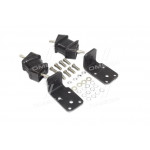 К-т кріплення опори двигуна ГАЗ 3309,33104, ГАЗЕЛЬ передній (КРОНШТЕЙНИ + 2 подушки + кріплення) 