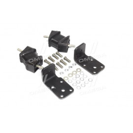 К-т кріплення опори двигуна ГАЗ 3309,33104, ГАЗЕЛЬ передній (КРОНШТЕЙНИ + 2 подушки + кріплення)