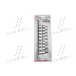 Набір TORX на планці 1/2 "- Т20; 25; 30; 40; 45; 50; 55; 60; 70., 9ед. (В-во INTERTOOL) 