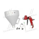 Розпилювач штукатурний пневматичний, три форсунки 4; 6; 8 мм, 7000мл, 3-6 атм. (В-во INTERTOOL) 