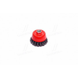 Щітка чашкова 75 мм, для УШМ, М14 (пучки кручений дроту) (в-во INTERTOOL)