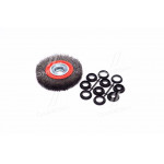 Щетка кольцевая 150х32 мм (витая проволока)(про-во INTERTOOL) 