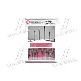 Набор отверток 6ед.(SL3x75,SL5x100,SL6x125,PH0x75,PH1x100,PH2x125) Ergo-design(про-во INTERTOOL)