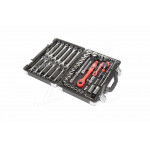 Профессиональный набор инструментов 1/4"  1/2" 61ед, Cr-V.(про-во INTERTOOL) 