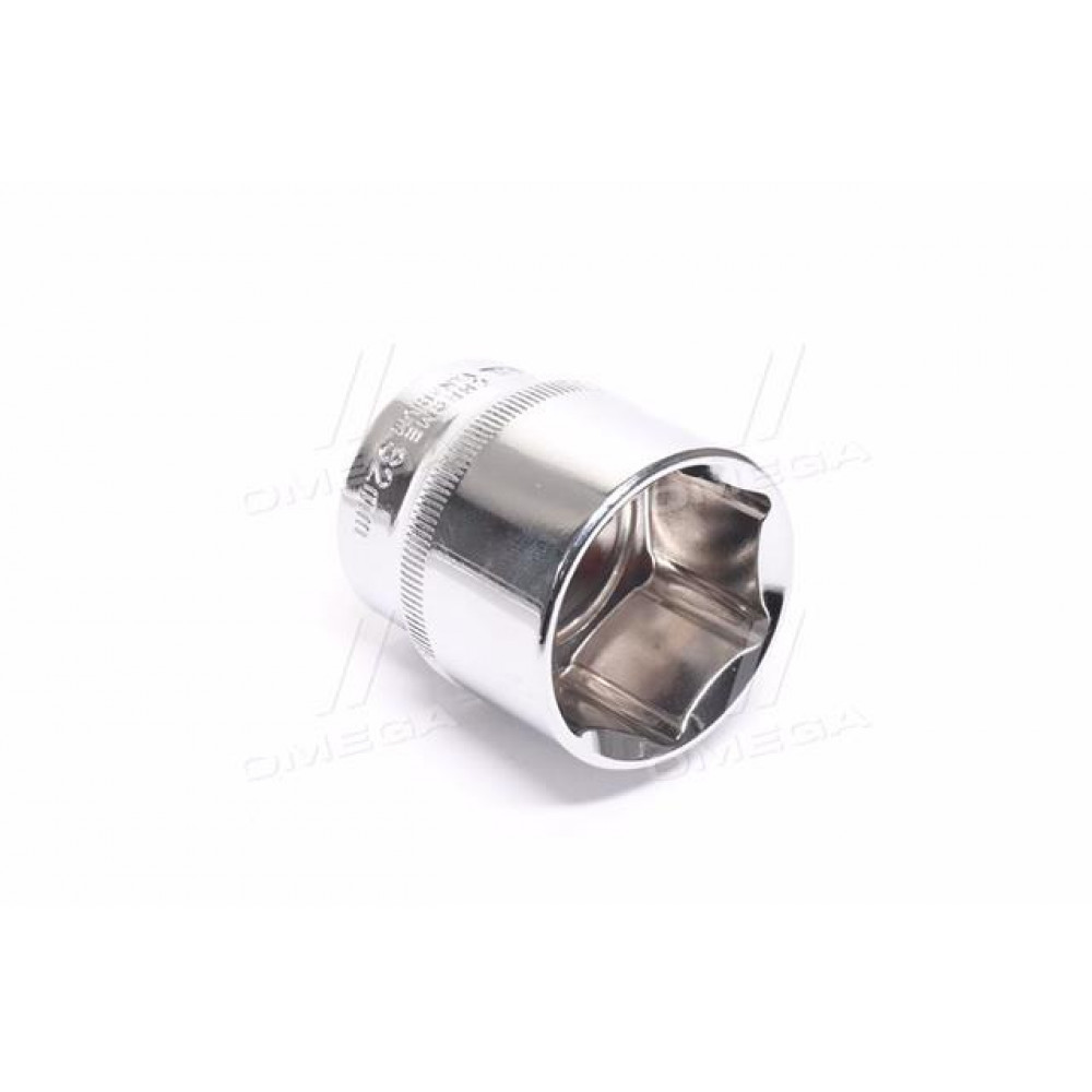 Головка шестигранная 1/2" 32мм * 44мм, Cr-V(про-во INTERTOOL)