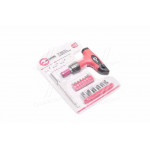 Викрутка Т-подібна реверсивного c комплектом насадок 15ЕД. (В-во INTERTOOL) 