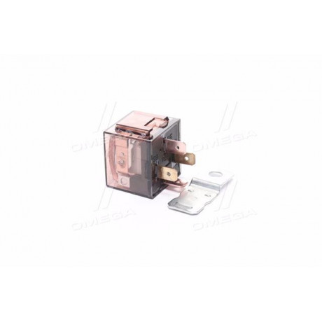 Реле 4 контакта с кронштейном прозрачное с диодом (мощное) 80А, 12V (Китай)