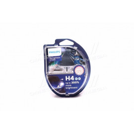 Лампа накалу H4 RacingVision GT200 +200 12V 60/55W P43t-38 (комплект) (вир-во Philips)  Лампа накалу H4 RacingVision GT200 +200 12V 60/55W P43t-38 (комплект) (вир-во Philips)