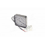 Фара LED квадратна 27W, 9 ламп, 110*110*37мм, вузький промінь 12/24V (Китай) 