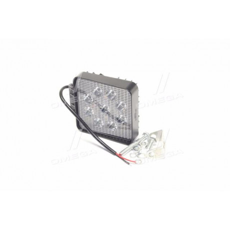Фара LED квадратна 27W, 9 ламп, 110*110*37мм, вузький промінь 12/24V (Китай)