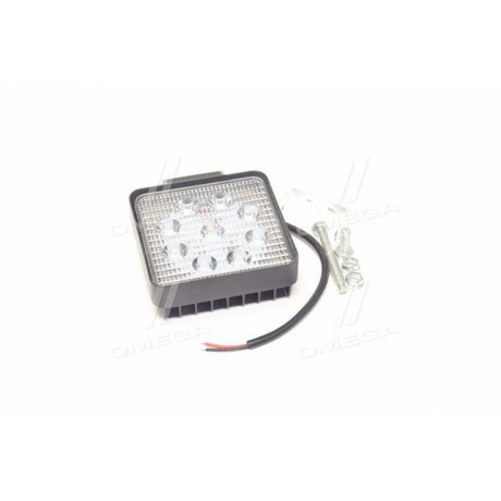 Фара LED квадратная 27W, 9 ламп, 110*110*42мм, узкий луч 12/24V (Китай)