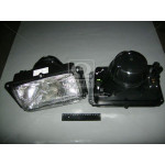 Фара МАЗ, КАМАЗ, УРАЛ, КРАЗ, 24V с ручным коррект. с ламп. (пр-во Руденск) 