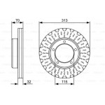 Гальмівній диск (вир-во Bosch) 