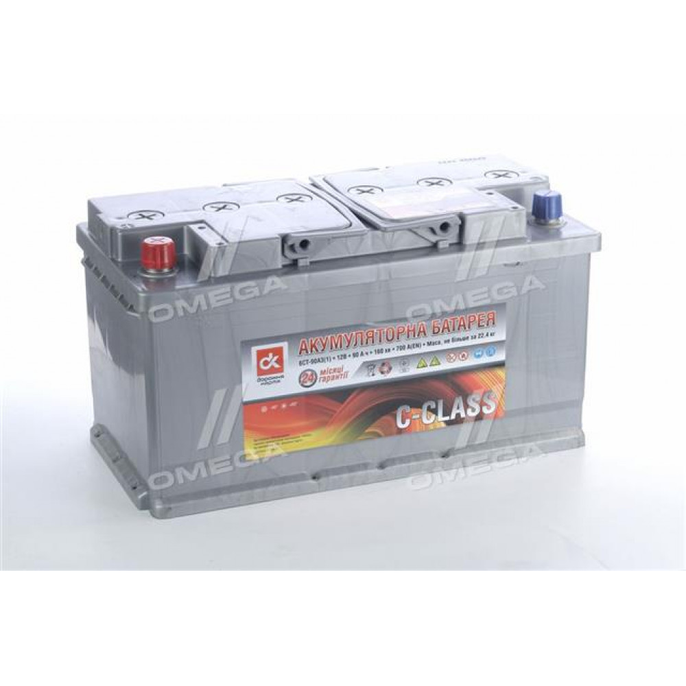 Аккумулятор   90Ah-12v C-CLASS <ДК> (353х175х190),L,EN700
