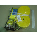 Стяжка вантажу, 4t. 50mm.x10m. (0.4 + 9.6) пластик. ручка <Wistra> 