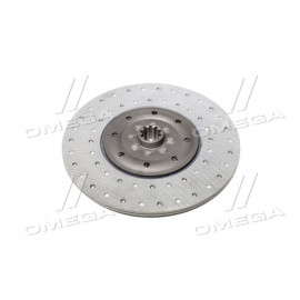 Диск зчеплення ведений КамАЗ накл. УралАТІ демпф.кришка, підсил. (вир-во Деніт, м.Тюмень)