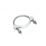 Хомут глушника КамАЗ (на рукав з трійн.) з стрем. в зб. (вир-во Росія) 