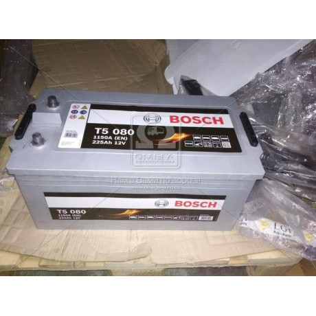 Аккумулятор  225Ah-12v BOSCH (T5080) (518x276x242),полярность обратная (3),EN1150