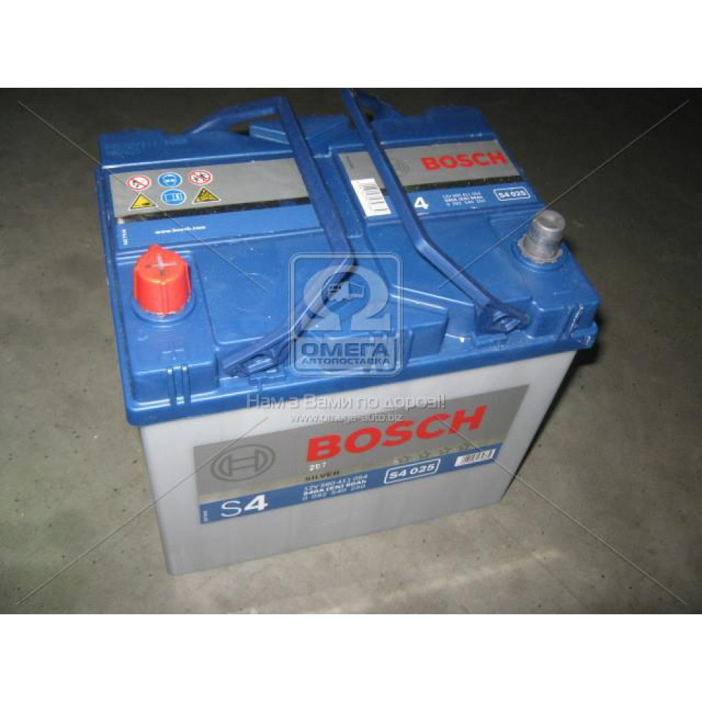 Аккумулятор   60Ah-12v BOSCH (S4025) (232x173x225),L,EN540