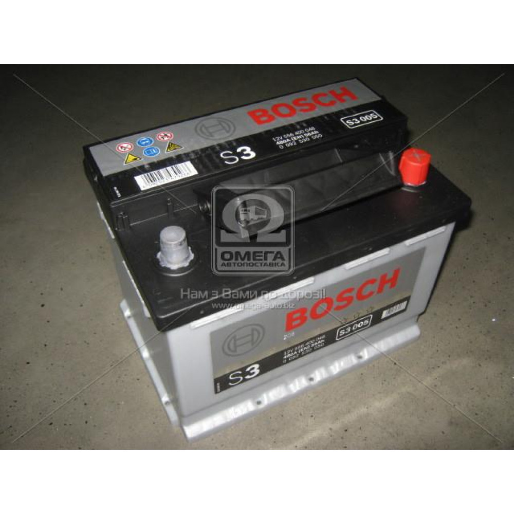 Аккумулятор   56Ah-12v BOSCH (S3005) (242x175x190),R,EN480