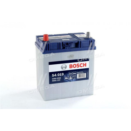 Аккумулятор   40Ah-12v BOSCH (S4019) (187x127x227),L,EN330 (Азия) тонк.клеммы