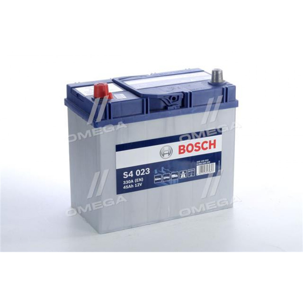 Аккумулятор   45Ah-12v BOSCH (S4023) (238x129x227),L,EN330(Азия)