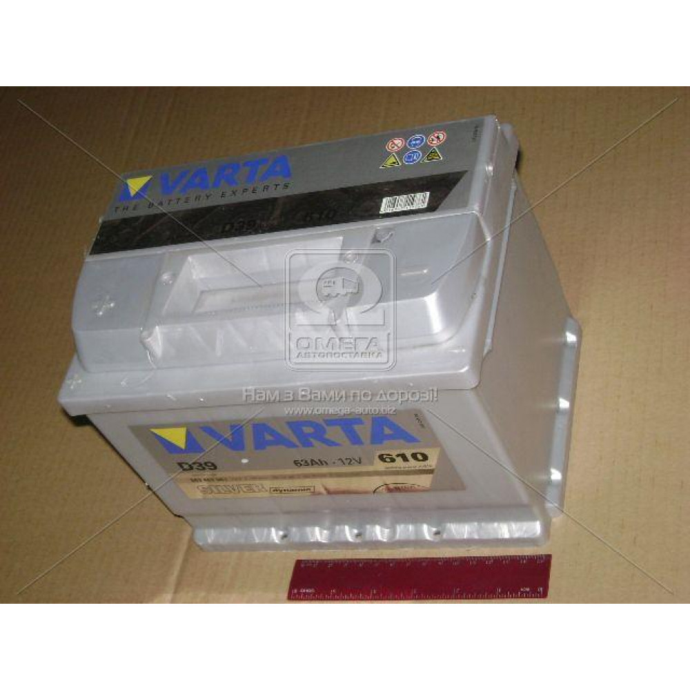 Акумулятор 63Ah-12v VARTA SD (D39) (242x175x190), L, EN610
