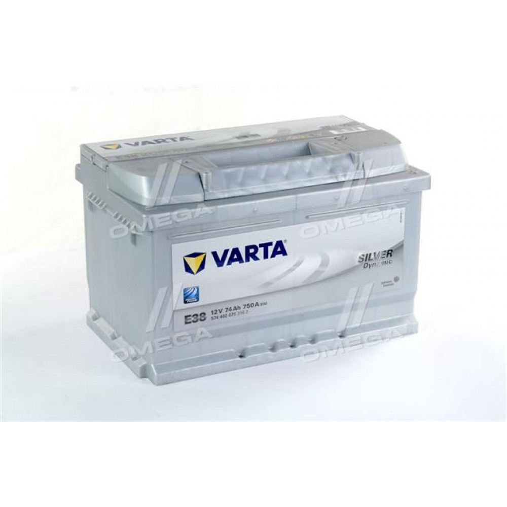 Аккумулятор   74Ah-12v VARTA SD(E38) (278x175x175),R,EN750