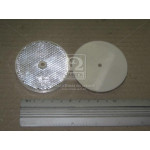 Катафот круглий з кріпильним отвором по центру ( білий ) 