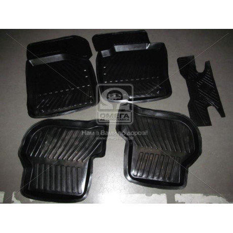 Ковры салон. резин. VW GOLF VI 2009, JETTA 2010 компл. 4шт.+перемычка <БРТ>