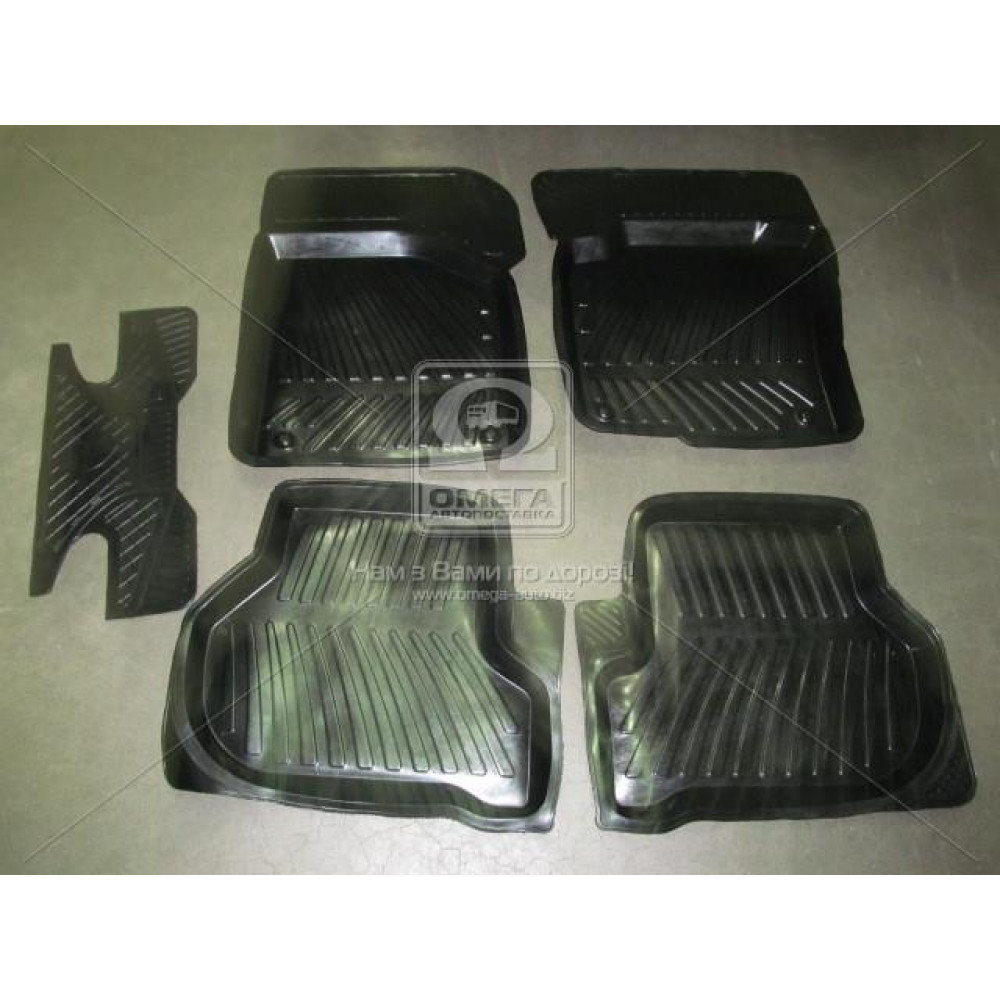 Килими салон. гум. VW PASSAT B7, TIGUAN компл. 4шт.+перемичка <БРТ>