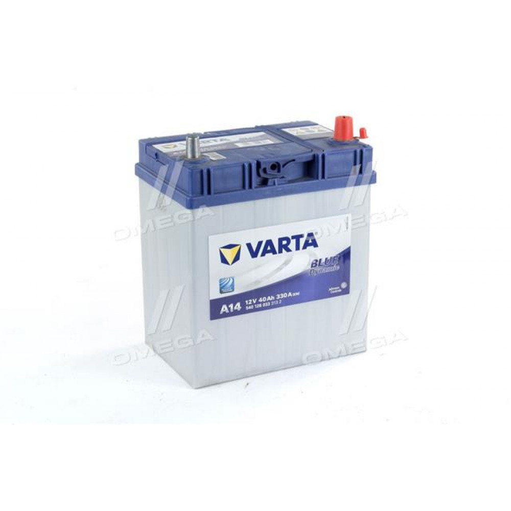 Аккумулятор   40Ah-12v VARTA BD(A14) (187х127х227),R,EN330тонк.клеми