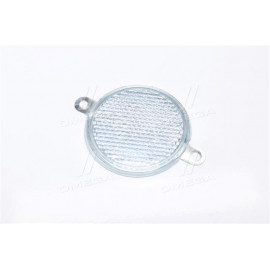 Катафот круглый, металл. обойма, белый, 83x9 (Руслан-Комплект)