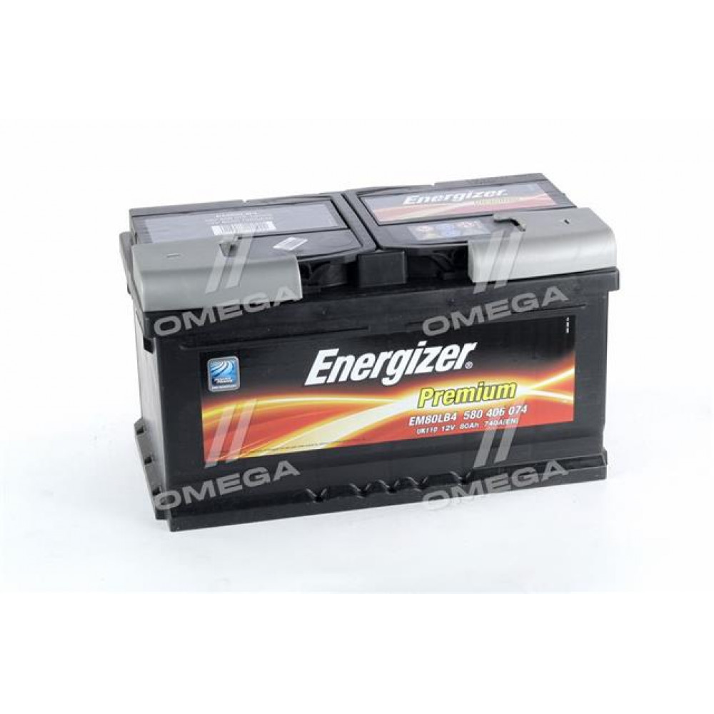 Аккумулятор   80Ah-12v Energizer Prem.(315х175х175), R,EN740