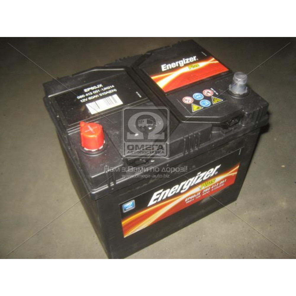 Акумулятор   60Ah-12v Energizer Plus (232х173х225), L,EN510