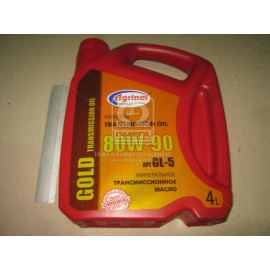 Олива транс. Агринол Gold SAE 80W-90 API GL-5 (Каністра 4л/3,4кг)  Олива транс. Агринол Gold SAE 80W-90 API GL-5 (Каністра 4л/3,4кг)