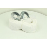 Трос буксирувальний 8т. стрічка 75мм. 5м. С гак, білий <ДК> 