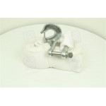 Трос буксирувальний 8т. стрічка 75мм. 5м. С + U гак, білий <ДК> 