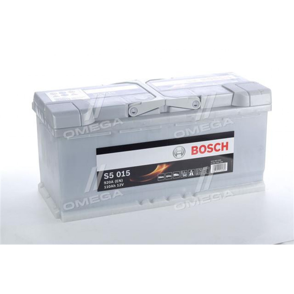 Аккумулятор  110Ah-12v BOSCH (S5015) (393x175x190),R,EN920