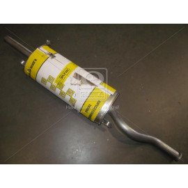 Глушник ВАЗ 2108 - 2109 посилений (нержав сталь) (AL) (вир-во екрис)