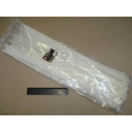 Хомут пластиковий 7.6х500мм. білий 100шт./уп. <ДК>