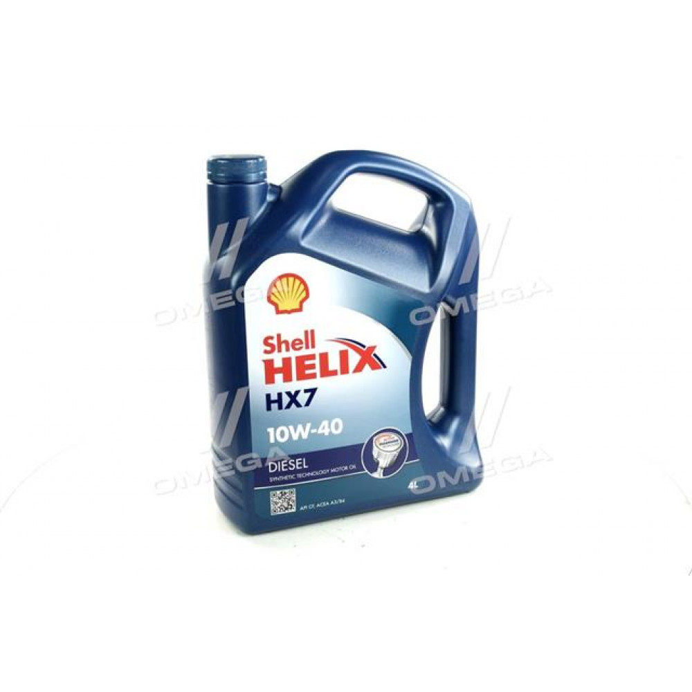 Масло моторн. SHELL Helix Diesel HX7 SAE 10W-40 CF (Канистра 4л)