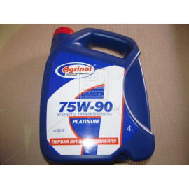 Олива трансміс Агринол PLATINUM SAE 75W-90, API GL-5 (Каністра 4л/3,4кг)