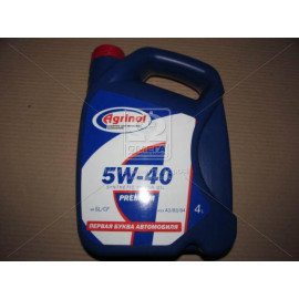 Олива моторн. Агринол PREMIUM 5W-40 SL/CF (Каністра 4л/3,4кг)  Олива моторн. Агринол PREMIUM 5W-40 SL/CF (Каністра 4л/3,4кг)