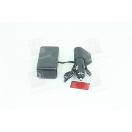 Розгалужувач прикурювача, 3в1, USB, 1000mA, подовжувач, LED індикатор, <ДК>