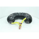 Шланг кручений М22x1,5 (чорний жовт. наконечн) 7 м. (RIDER) 