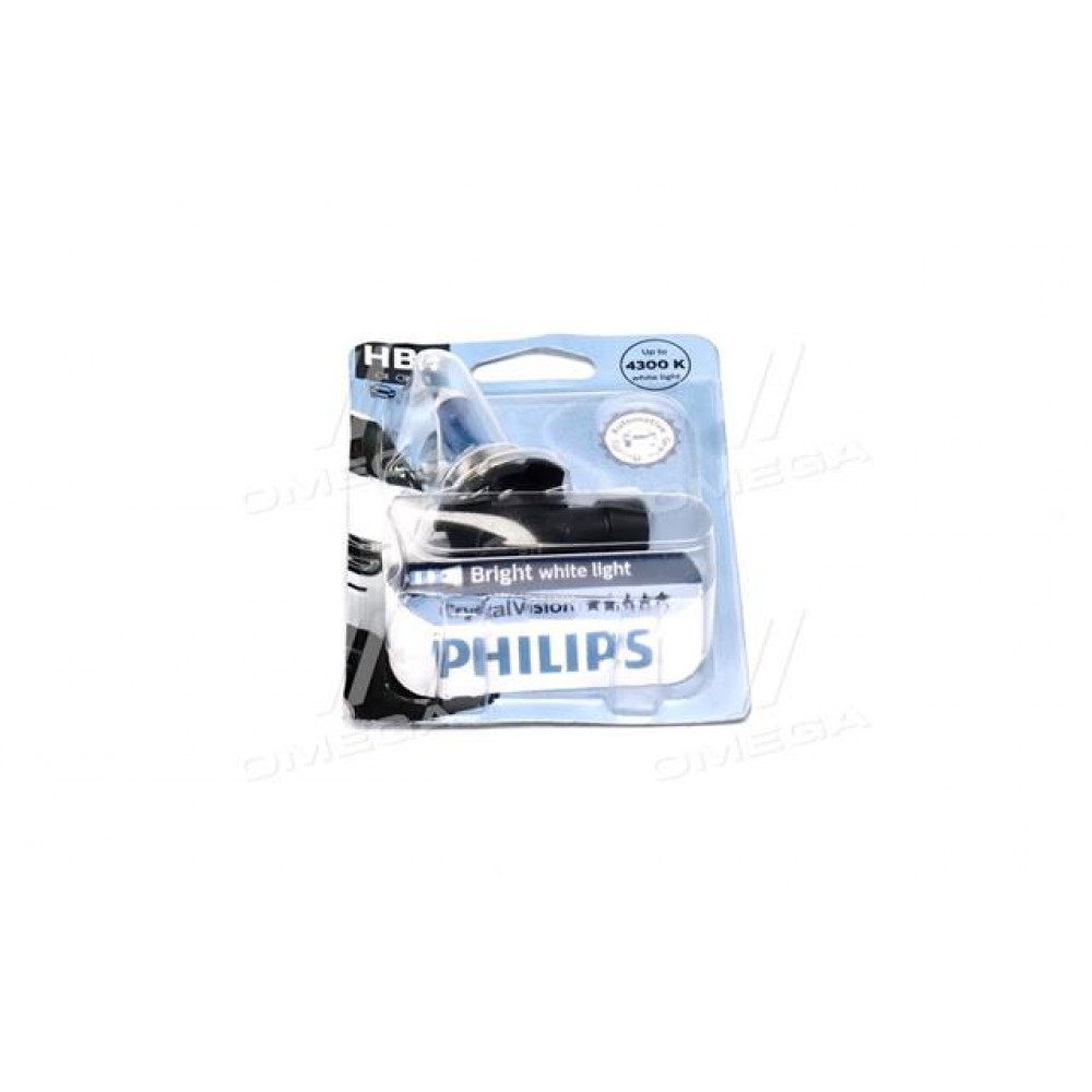 Лампа накалу HB4 12V 55W P22d Cristal Vision 1шт blister 4300K (вир-во Philips)