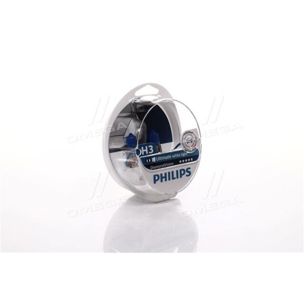 Лампа накаливания H3 12V 55W PK22s Diamond Vision 5000K (пр-во Philips)